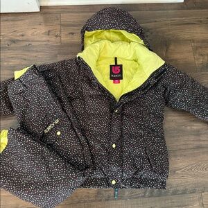 Burton snowboard ski set. Girls large 14-16